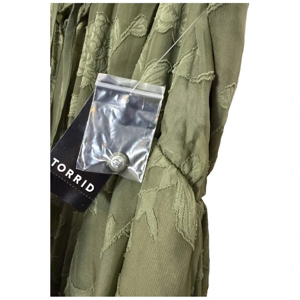 Torrid Olive High Low Dress FESTI sz 2 - Picture 9 of 9